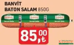 BANVİT BATON SALAM 850 G fiyat ve kampanya bilgisi